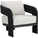 Pylos Black / Louis Cream Outdoor Dining Armchair